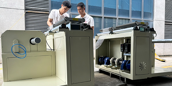 為什么選擇臺靈機電定制的雙工位自動放卷機？